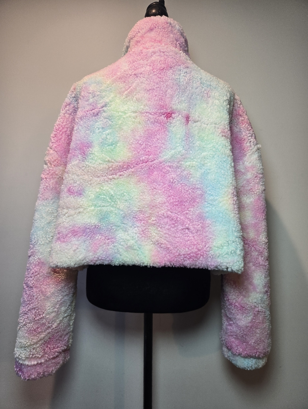 Sugar Thrillz Jacket Women's Sherpa Medium Dolls Kill Candy Pastel Dopamine Y2k - Picture 7 of 10